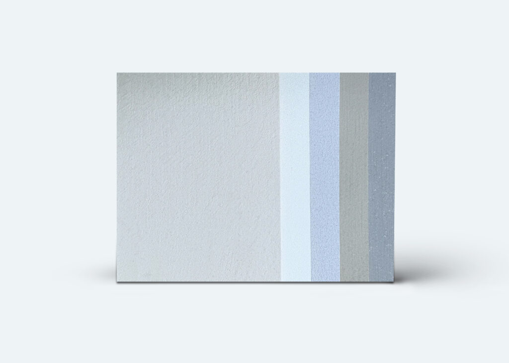 Musterplatten von COLORIAMO zeigen elegante Marmorputz 0,7 Designs für fugenlose Bäder und moderne Wandgestaltungen. | © COLORIAMO