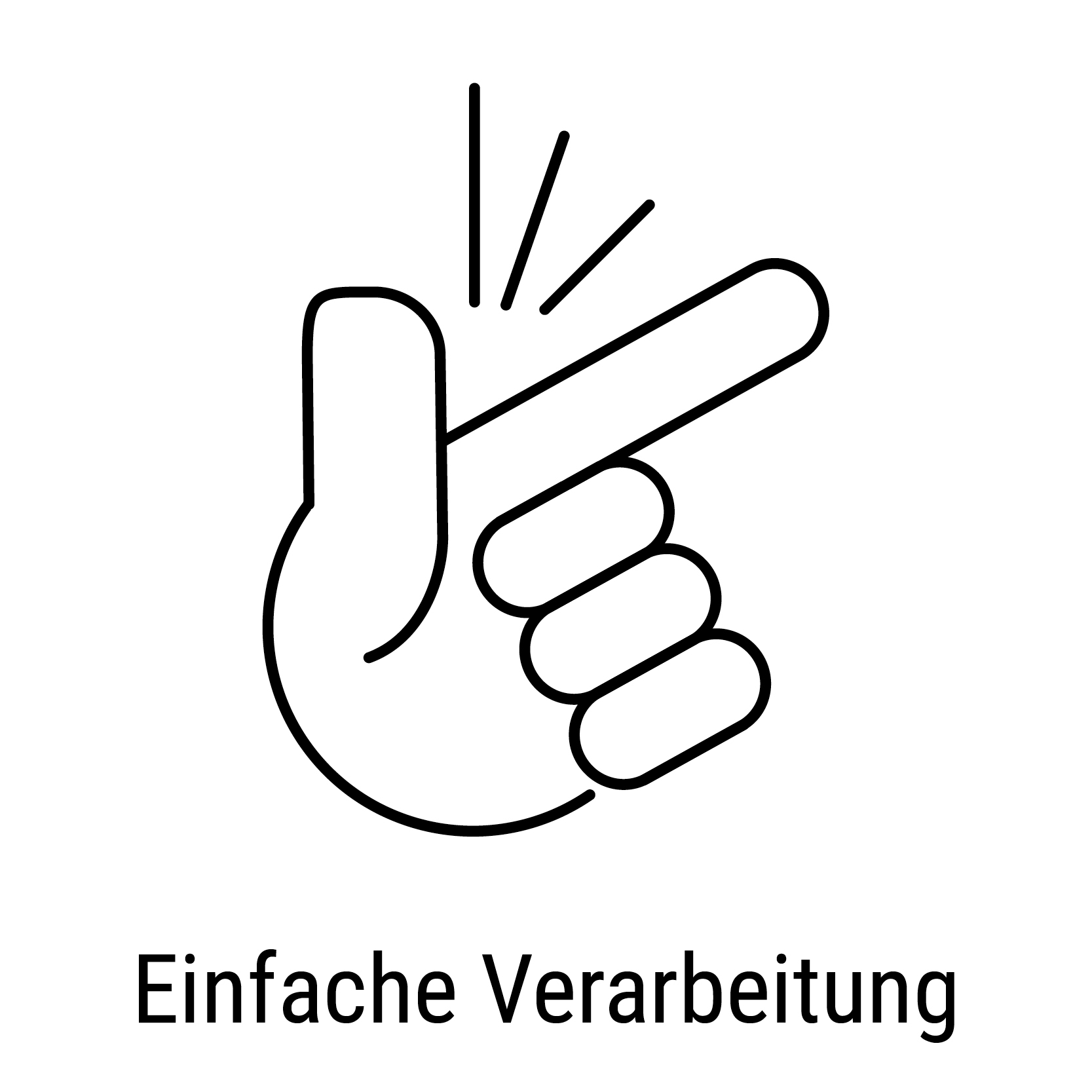 Ein einfaches Handzeichen zeigt die unkomplizierte Anwendung von Streichputz für die Wandgestaltung im Wohnzimmer.