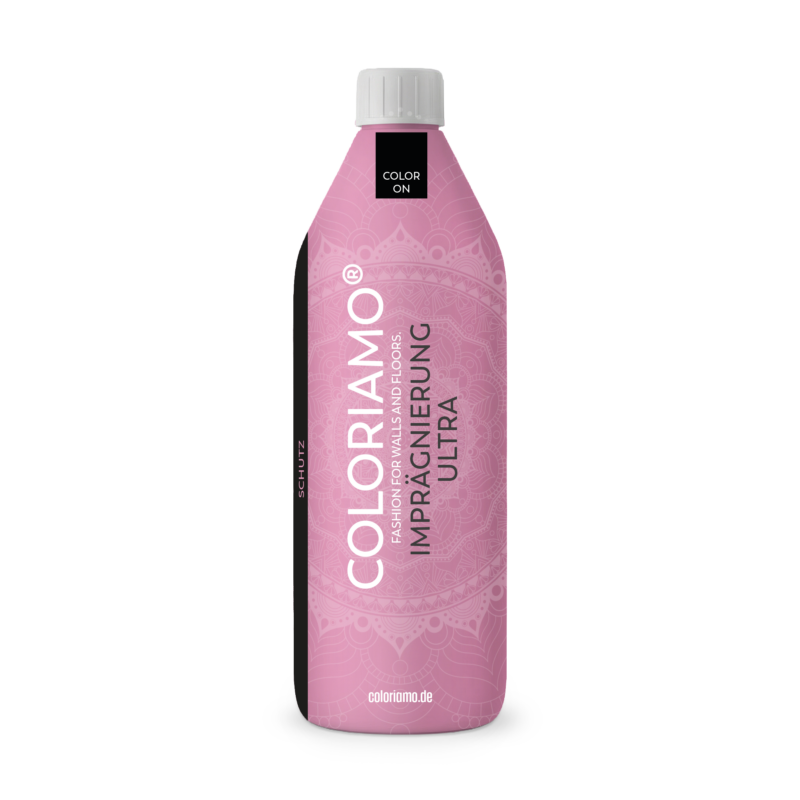 Die COLORIAMO Imprägnierung Ultra schützt Wände und Böden mit stilvoller Betonoptik und innovativer Spachteltechnik.