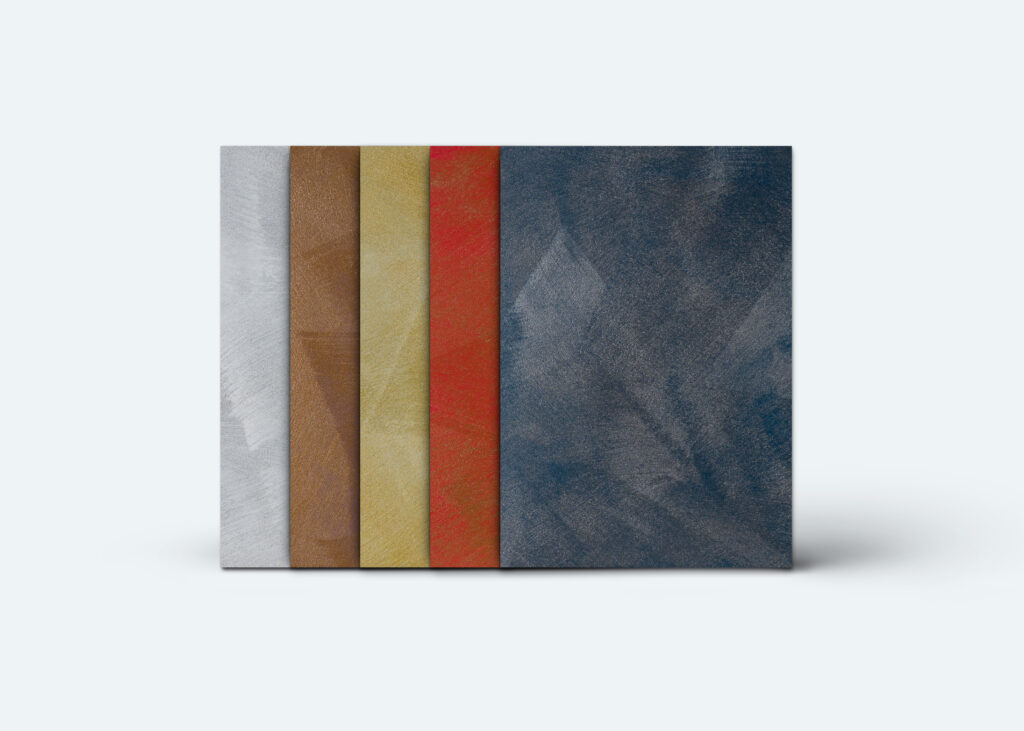 Musterplatten COLORIAMO Riflesso Effektlasur, verschiedene Farbtöne